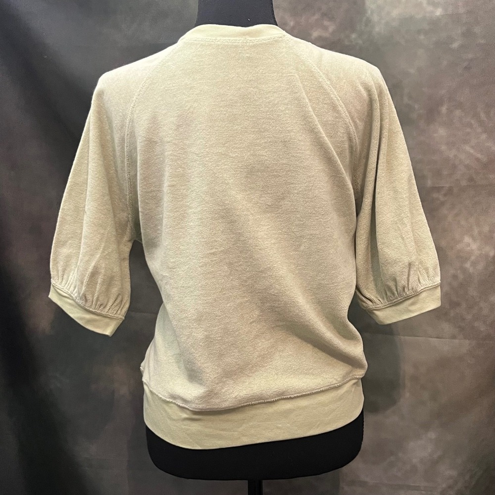 Rails Lia Julep Green Terrycloth Cotton Polyester Blend Pullover Top Size Medium - Picture 6 of 8